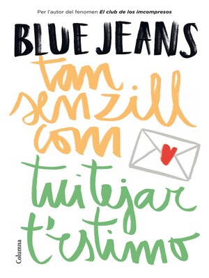 cover image of Tan senzill com tuitejar t'estimo